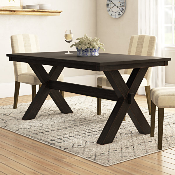 Black-farmhouse-dining-table- | Wayfair